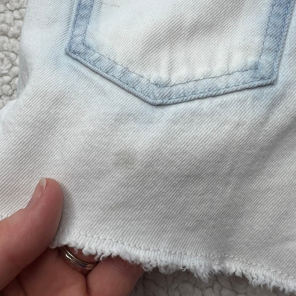 Gap Kids Denim Faded Bleached Short Overalls Small - Picture 9 of 11